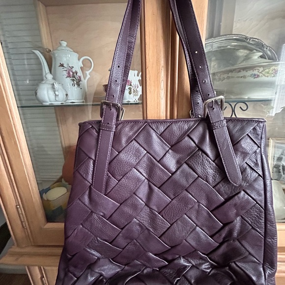 cole haan woven leather drawstring backpack Haan: Women's Backpacks drawstring closure Top carry handle Haan Woven Leather Cole Haan